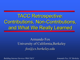 Armando's Interview Talk - University of California, Berkeley