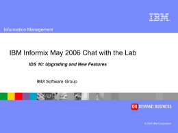 IBM Software Group Presentation Template