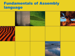 Fundamentals of Assembly language - UW-W