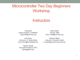 FPGA Two Day Workshop Instructors