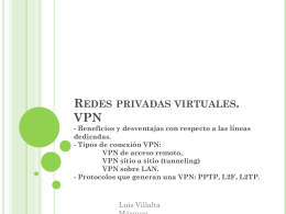 Redes privadas virtuales. VPN