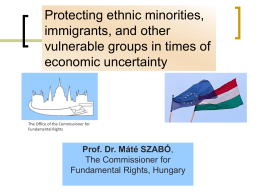Protection of vulnerable groups in Hungary and Central …