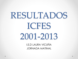 RESULTADOS ICFES 2001-2013