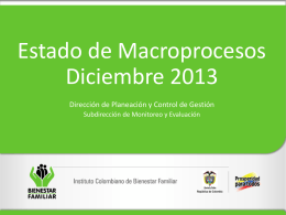 Diapositiva 1 - Instituto Colombiano de Bienestar Familiar