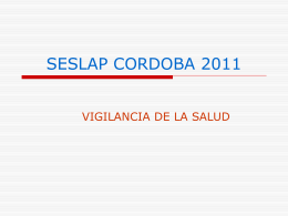 SESLAP CORDOBA 2011 VIGILANCIA DE LA SALUD
