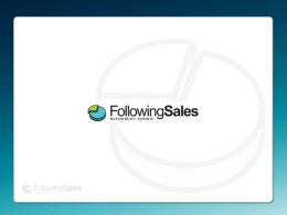 Diapositiva 1 - FollowingSales