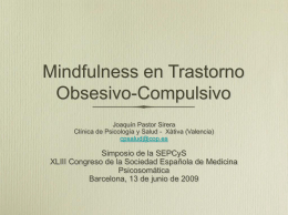 Mindfulness en Trastorno Obsesivo
