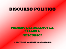 DISCURSO POLITICO - Comunihumana's Blog | Just …