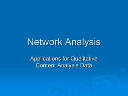 Network Analysis - University of Hawaii