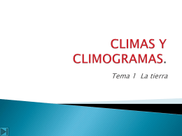 CLIMAS Y CLIMOGRAMAS.