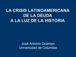 DEBT CRISIS MANAGEMENT: LESSONS FROM LATIN …