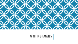 Writing Emails - web-dev
