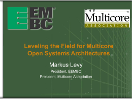 Benchmarks for Analyzing Embedded Multicore …