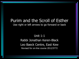 Traditions of Purim