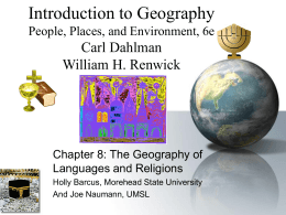 Introduction to Geography - University of Missouri–St. …