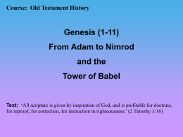Genesis 1-11 - Bible Teaching Program