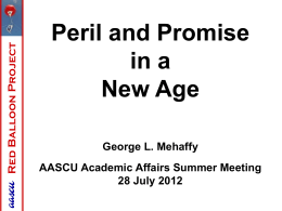 2012 Academic Affairs Summer Meeting