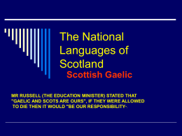 The Languages of Scotland
