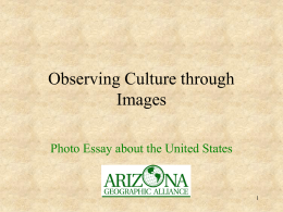 Observing Culture through Images