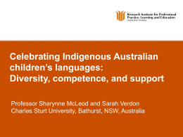 YTISHBDSYTEA - Australian Institute of Aboriginal and