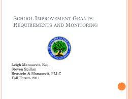 School Improvement Grants, Sec. 1003(g)