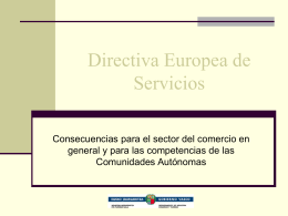 Directiva Europea de Servicios