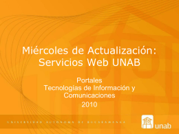 Servicios Web UNAB