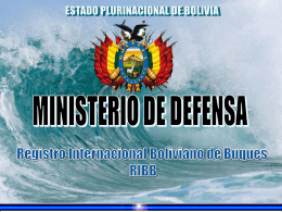 TITULO - Ministerio de Defensa del Estado Plurinacional de