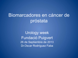 Biomarkers in Prostate Cancer