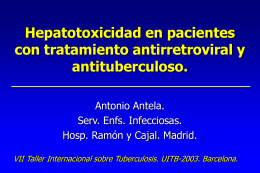 Hepatotoxicidad en pacientes con tratamiento