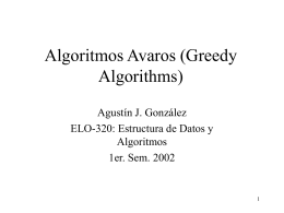 Algoritmos Avaros (Greedy Algorithms)