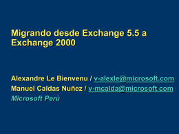 Deploying Exchange 2000