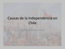 Causas de la Independencia en Chile