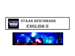 STAAR BENCHMARK English II