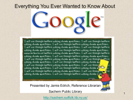 Internet Search - Suffolk Cooperative Library System