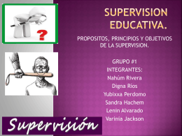 SUPERVISION EDUCATIVA.
