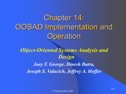 OOSAD Chapter 14 - Emu-SCT