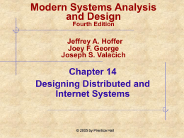 Modern Systems Analysis and Design Ch14
