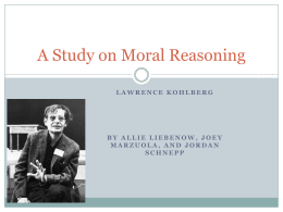A Study on Moral Reasoning