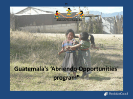 Investment in vulnerable girls as a national development
