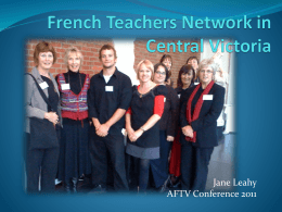 French Teachers Network in Central Victoria