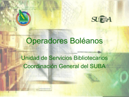 Operadores Boleanos
