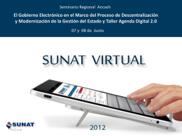 SUNAT VIRTUAL - Oficina Nacional de Gobierno …