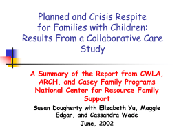 CWLA Child Welfare League of America