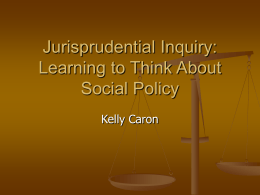Jurisprudential Inquiry: Learning to Think About Social …