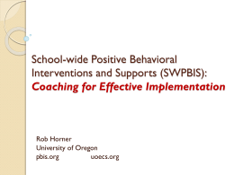 School-wide Positive Behavioral Interventions and …