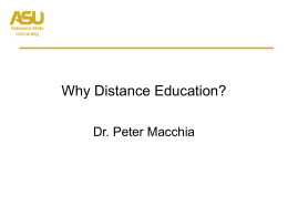 Distance Education - Alabama State University