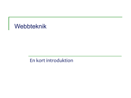 Webbteknik
