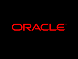 Corporate PPT Template - Oracle Software Downloads