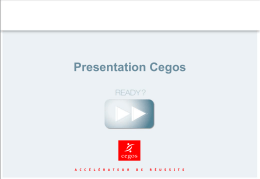 Cegos Off-the-shelf presentation